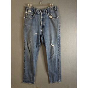 Kirkland Signature Men's Distressed Light Wash Denim Jeans Size 34x34